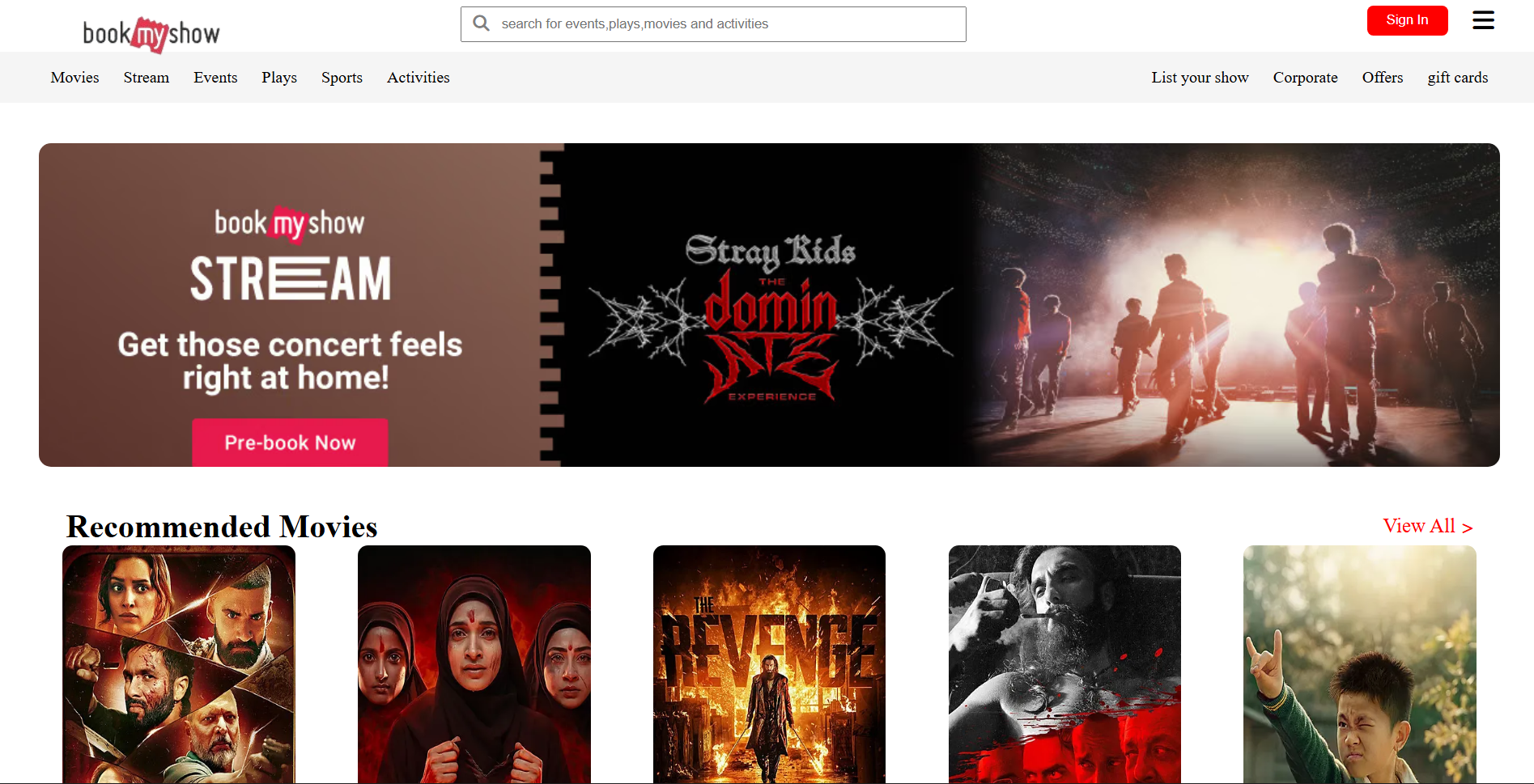 BookMyShow Clone